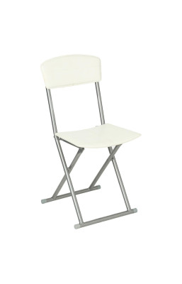 Chaise pliante design crème...