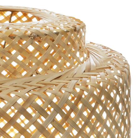 Suspension Liby bambou naturel Atmosphera - Le Dépôt Bailleul