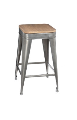 Tabouret haut Joris métal...