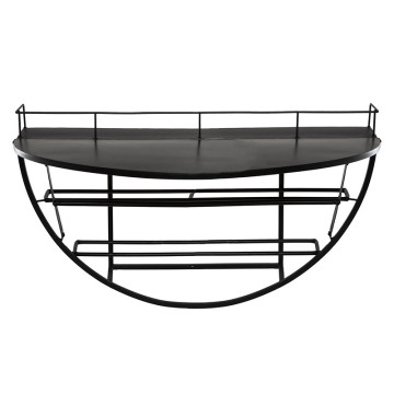 Étagère murale métal bouteilles 68x41 Atmosphera - Le Dépôt Bailleul