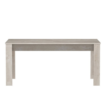Table avec rallonge 170/230x90cm chêne champagne/béton -Dépôt Bailleul