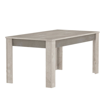 Table avec rallonge 170/230x90cm chêne champagne/béton -Dépôt Bailleul