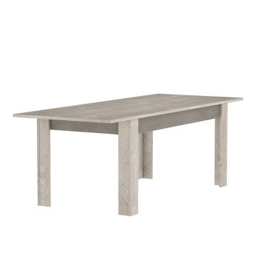 Table avec rallonge 170/230x90cm chêne champagne/béton -Dépôt Bailleul