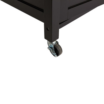 Desserte de cuisine noire en bois modèle CLAUDE  - Le Dépôt Bailleul