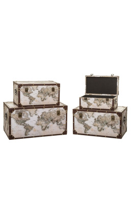 Malles mappemonde - Lot de...