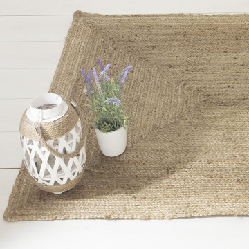 Tapis jute naturel rectangulaire 120x170 Atmosphera - Le Dépôt Bailleul