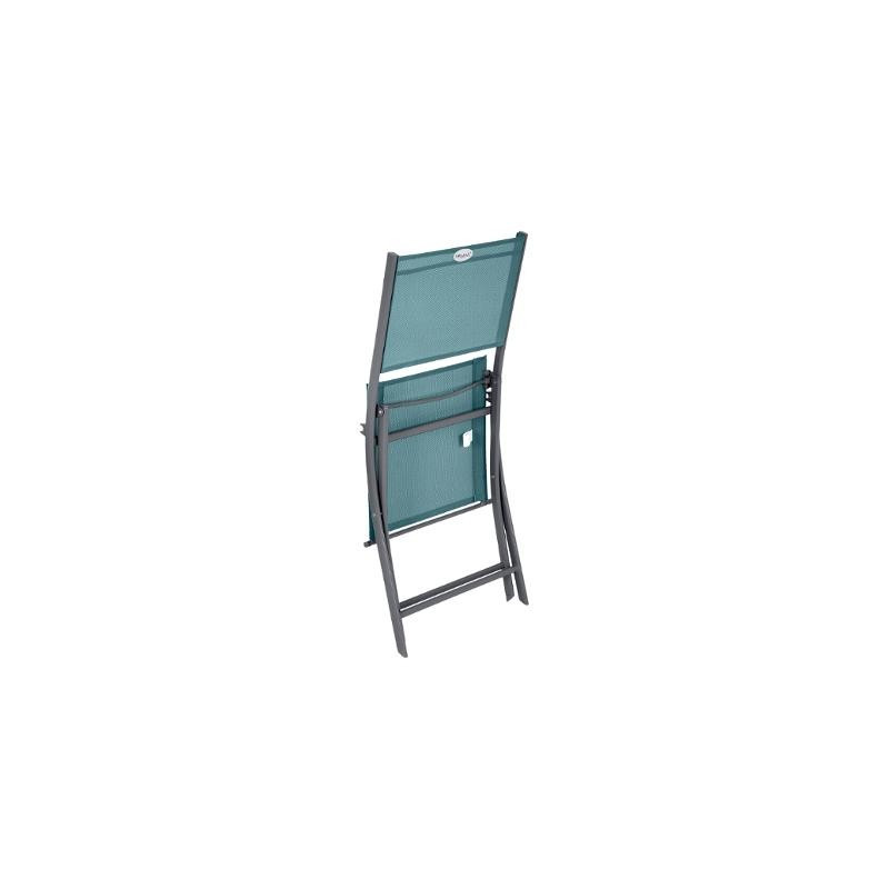 Chaise pliante extérieur Modula bleu canardgraphite Hespéride Chaise pliante extérieur Modula bleu canardgraphite Hespéride
