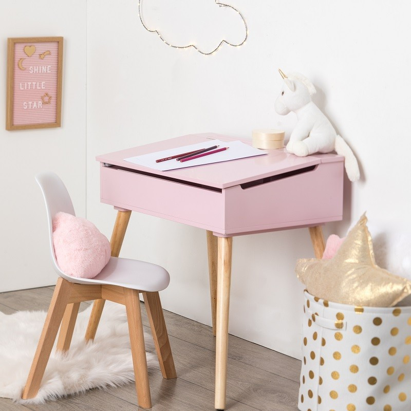 Bureau Enfant Pupitre Rose Atmosphera Le Depot Bailleul
