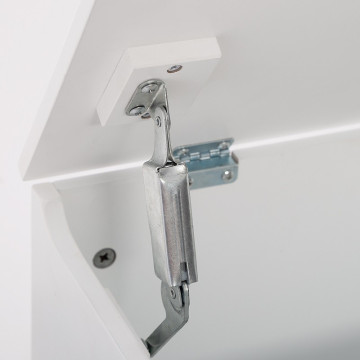 Coffre jouets biblio enfant bois blanc Atmosphera - Le Dépôt Bailleul