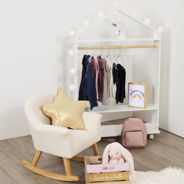 Penderie enfant maison roulettes Atmosphera - Le Dépôt Bailleul