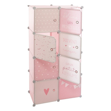 Rangement enfant 8 cases rose Atmosphera - Le Dépôt Bailleul