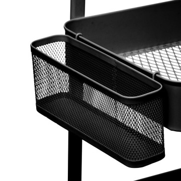 Desserte métal noir roulettes 52 cm Perfo 5five - Le Dépôt Bailleul