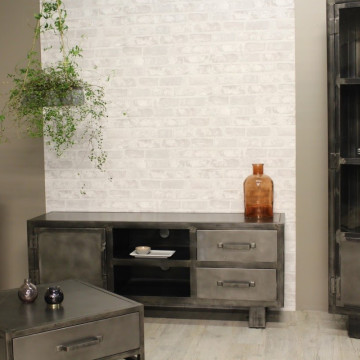 Meuble TV métal noir Jodhpur 150 cm - Le Dépôt Bailleul