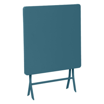 Table carrée Greensboro bleu canard Hespéride  - Le Dépôt Bailleul