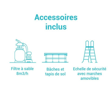 Piscine tubulaire Ultra XTR 7,32 x 1,32 m Intex - Le dépôt Bailleul