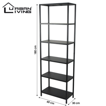 Bibliothèque Charleston 5 étagères acier - Le Dépôt Bailleul