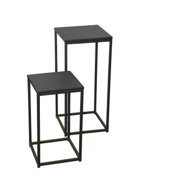 Sellettes set de 2 Charleston acier - Le Dépôt Bailleul