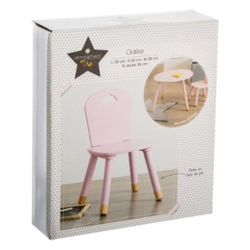 Chaise enfant rose pas chère marque Atmosphera - Le Dépôt Bailleul