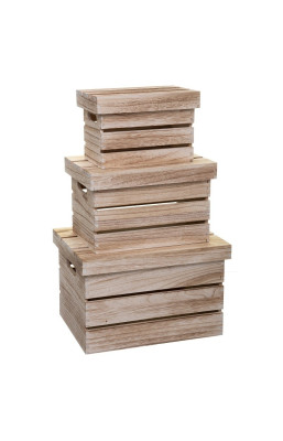 Lot de 3 boites cagettes...