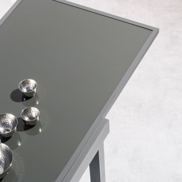 Table piazza extensible gris anthracite & graphite - Le Dépôt Bailleul