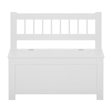 Banc coffre à jouets enfant blanc Atmosphera - Le Dépôt Bailleul