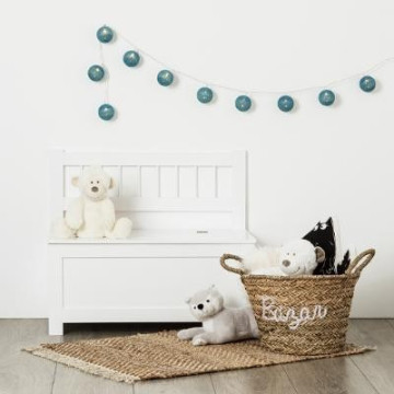 Banc coffre à jouets enfant blanc Atmosphera - Le Dépôt Bailleul