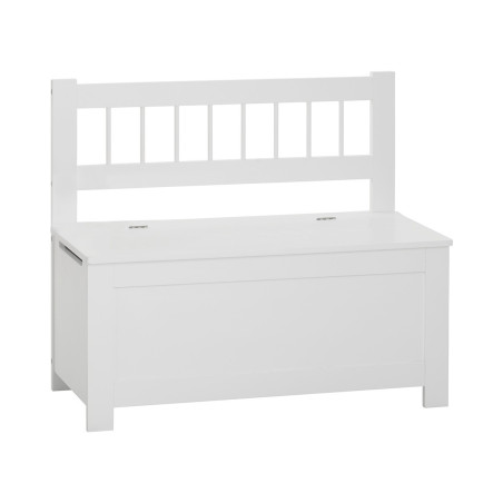 Banc coffre à jouets enfant blanc Atmosphera