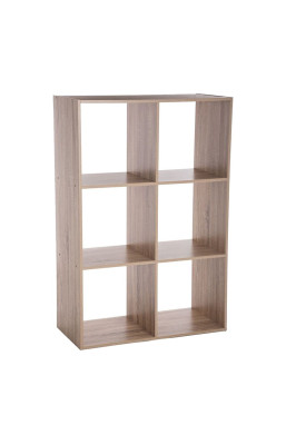 Étagère en bois 6 cases Mix...