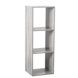 Étagère en bois 3 cases Mix coloris gris 5five - Le Dépôt Bailleul