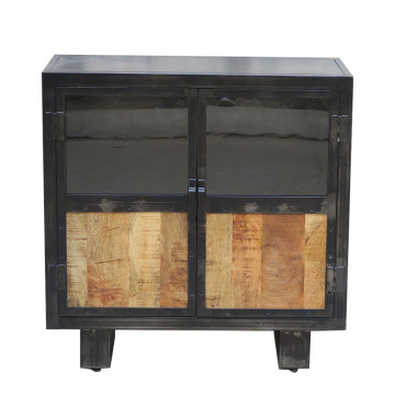 Buffet métal et bois Jodhpur 2 portes - Le Dépôt Bailleul