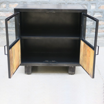 Buffet métal et bois Jodhpur 2 portes - Le Dépôt Bailleul