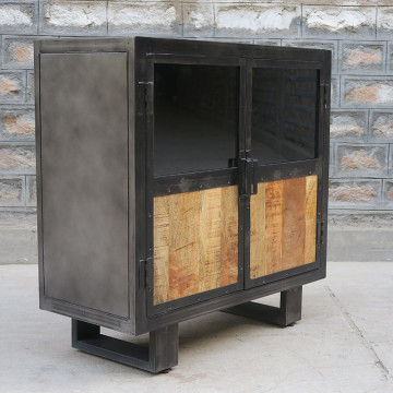 Buffet métal et bois Jodhpur 2 portes - Le Dépôt Bailleul