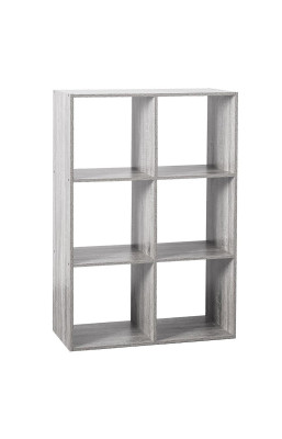 Étagère en bois 6 cases Mix...
