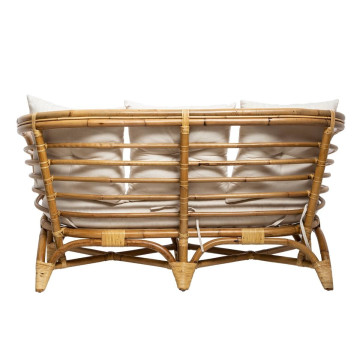 Canapé 2 places en rotin Farah Atmosphera - Le Dépôt Bailleul