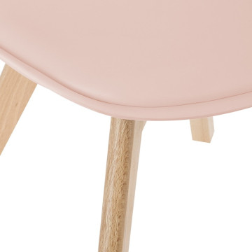 Chaise salle manger Baya rose poudré Atmosphera - Le dépôt Bailleul