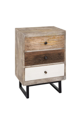 Chevet 3 tiroirs unis Koval...