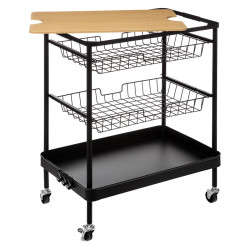 Desserte paniers métal et planche amovible 5five - Le Dépôt Bailleul