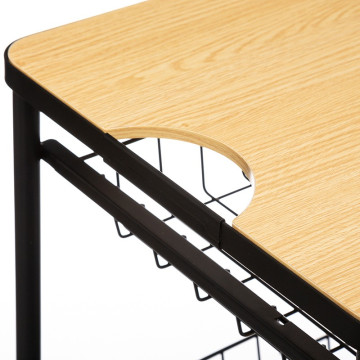 Desserte paniers métal et planche amovible 5five - Le Dépôt Bailleul