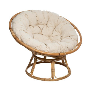 Fauteuil papasan en rotin...