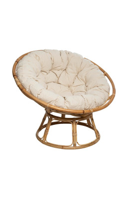 Fauteuil papasan en rotin...