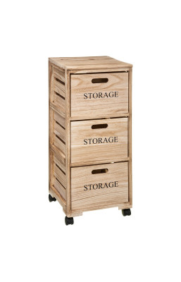 Chiffonnier bois 3 cagettes...