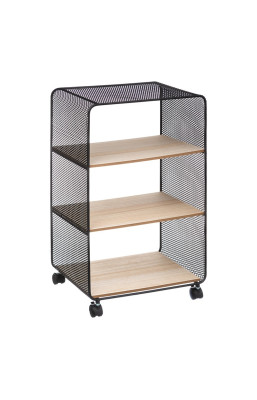 Étagère métal et bois 3...