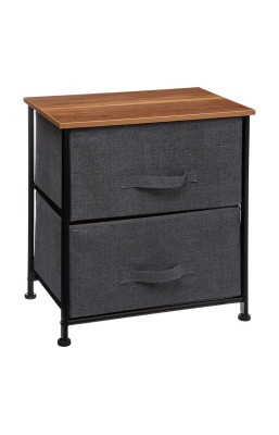 Chevet 2 tiroirs tissus...