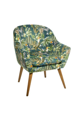 Fauteuil motif jungle Sango...