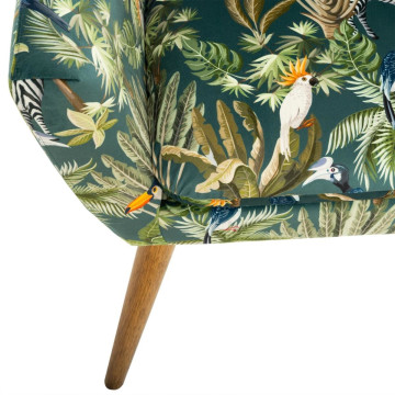 Fauteuil motif jungle Sango Atmosphera - Le Dépôt Bailleul