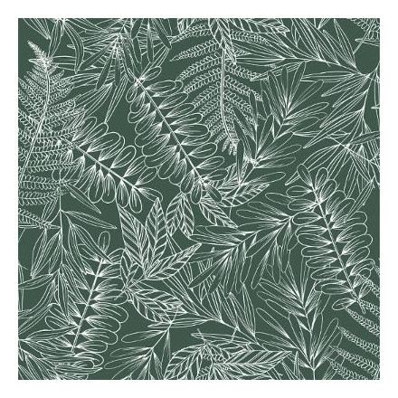 Parure de lit tropik vert/blanc/moutarde 240x220 Atmosphera - Le Dépôt Bailleul