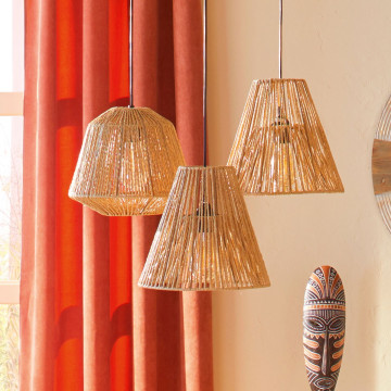 Suspension corde Giada naturel D30 Atmosphera - Le Dépôt Bailleul