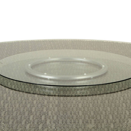 Plateau D70 tournant rond en verre trempé Hespéride - Le Dépôt Bailleul