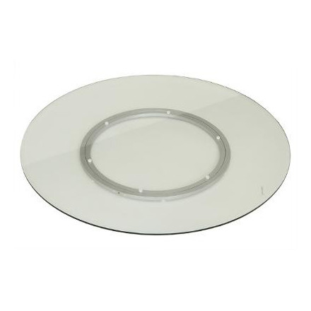 Plateau D70 tournant rond en verre trempé Hespéride - Le Dépôt Bailleul