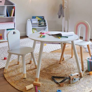 Table d'appoint pour enfant blanche Atmosphéra - Le Dépôt Bailleul